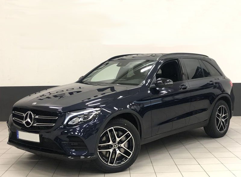 Mörkblå Mercedes Benz GLC 220D bedrägeri/ hyrd och inte återlämnad, Stockholm 