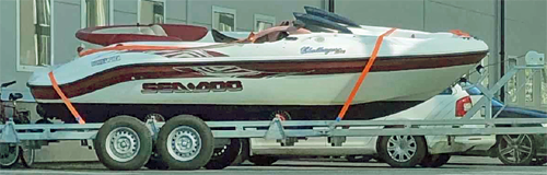 Stöld av SeeDoo Challenger 1800 med båtvagn
