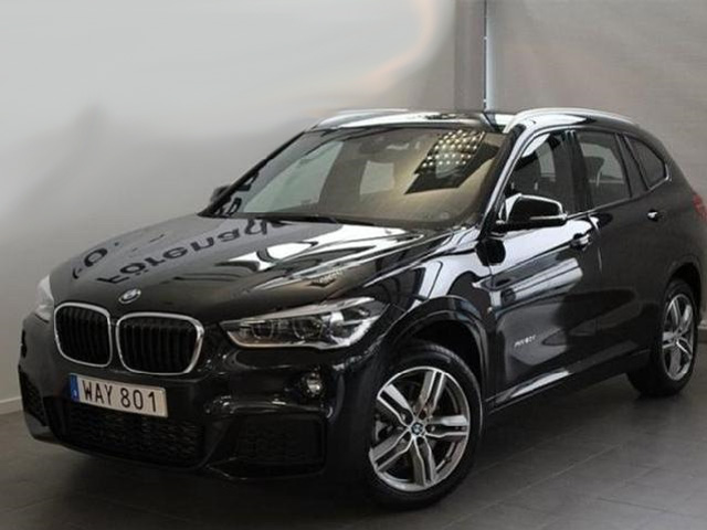 Svart BMW X1 Xdrive 2.0D stulen i Domsten norr om Helsingborg