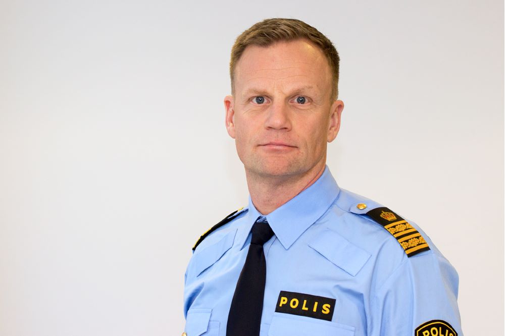 Tobias Bergqvist, ny chef för utredningsenheten i polisregion Väst.