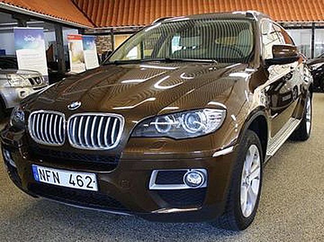 Brunmetallic BMW X6 Xdrive 4.0D stulen i Vellinge söder om Malmö