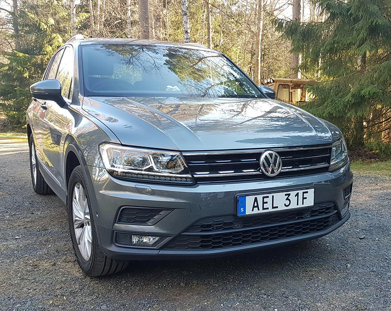 Gråmetallic Volkswagen Tiguan 2.0 TSI 4Motion stulen i Huskvarna