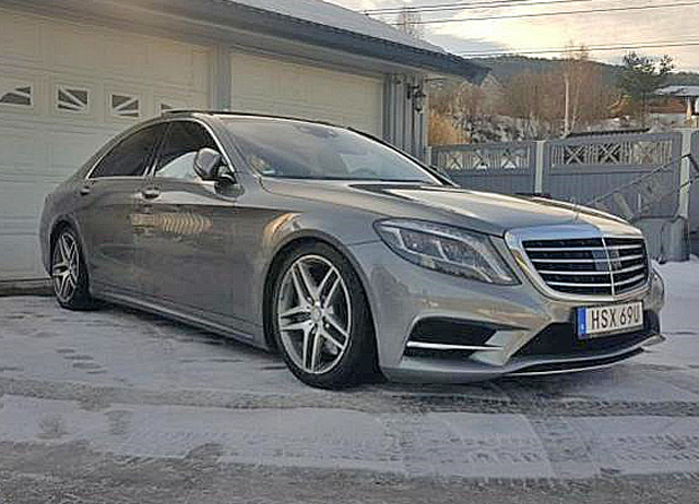 Mercedes Benz S500 med AMG paket stulen/ bedrägeri vid försäljning Strömstad 